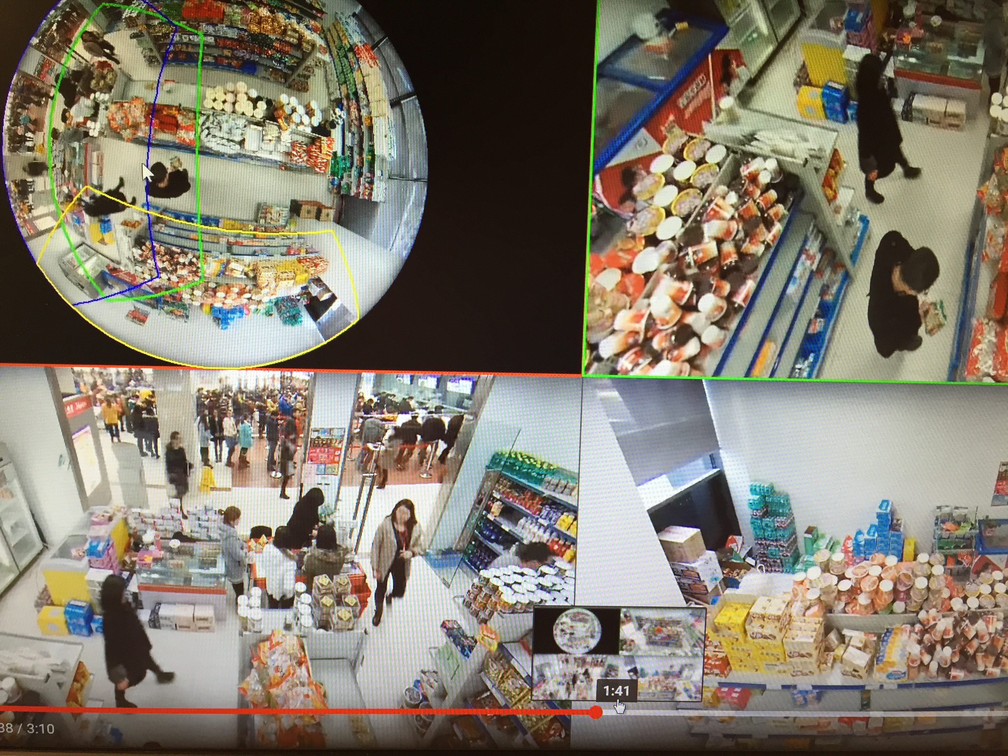 camera ptz en magasin