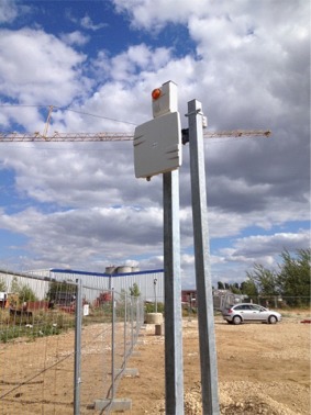 alarme autonome pour chantier BTP avec sirène